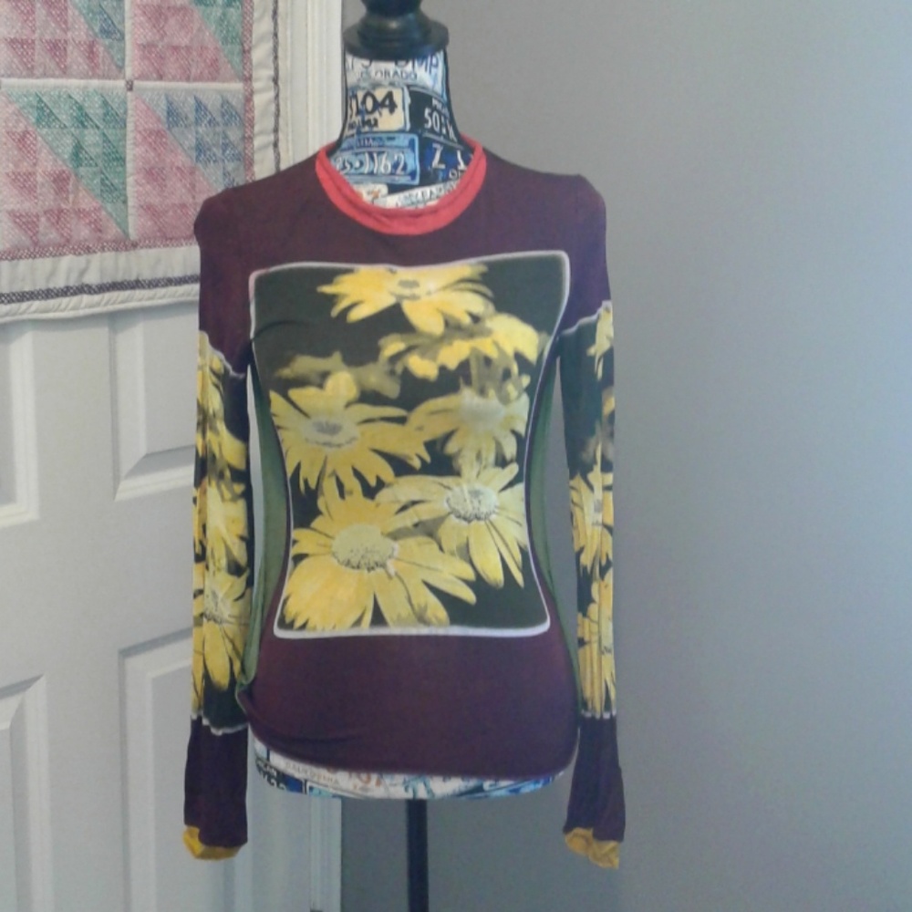 Jean Paul Gaultier long sleeve graphic shirt